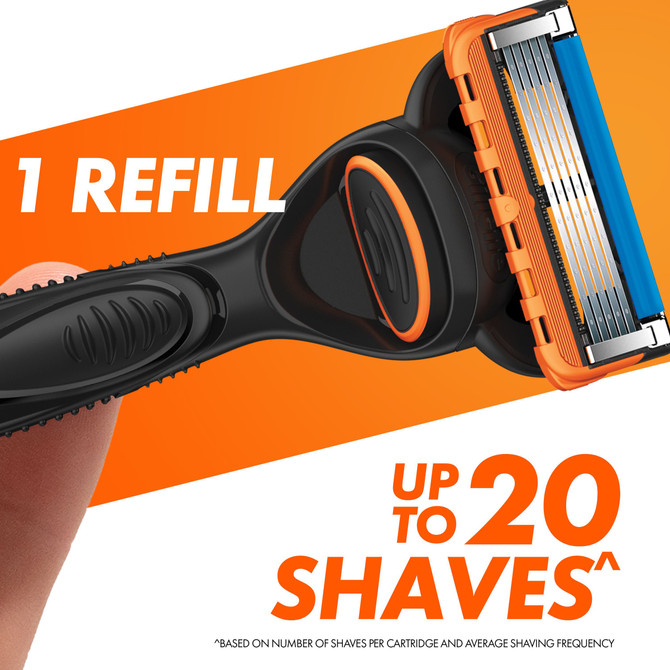 Gillette Fusion Power Razor Blades 4 Cartridges Refills, Shave Care 4 Pack