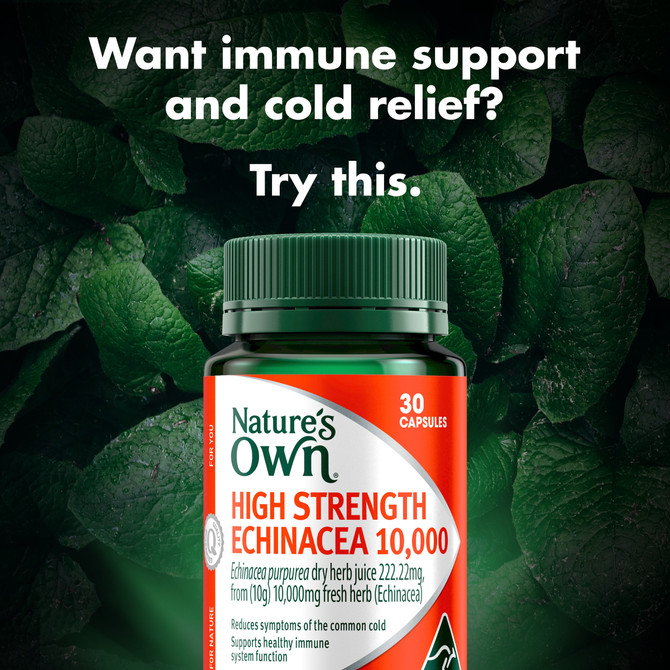 Nature's Own High Strength Echinacea 10,000 | 30 Capsules
