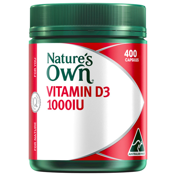 Nature's Own Vitamin D3 1000IU 400 Capsules