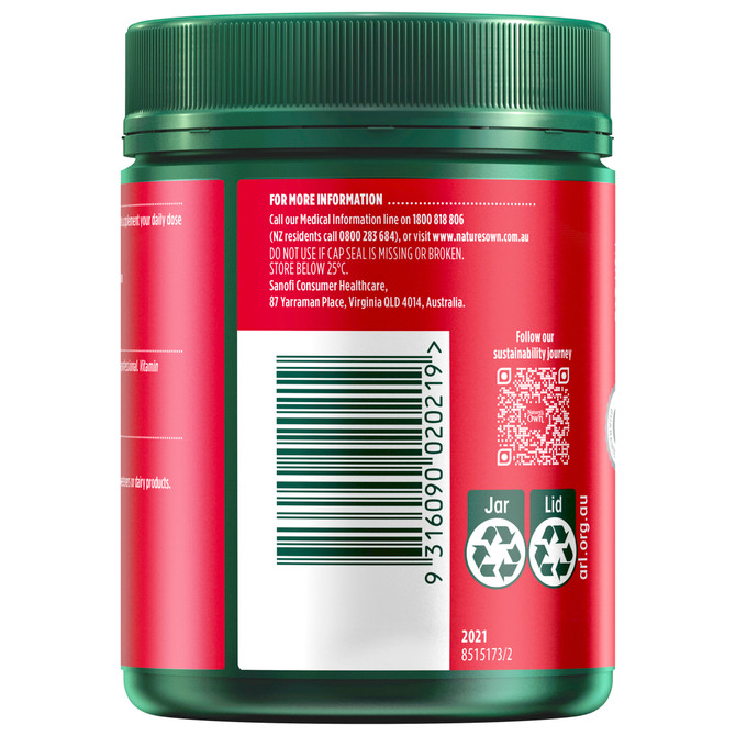 Nature's Own Vitamin D3 1000IU 400 Capsules