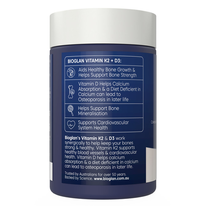 Bioglan Vitamin K2 + D3 60 capsules