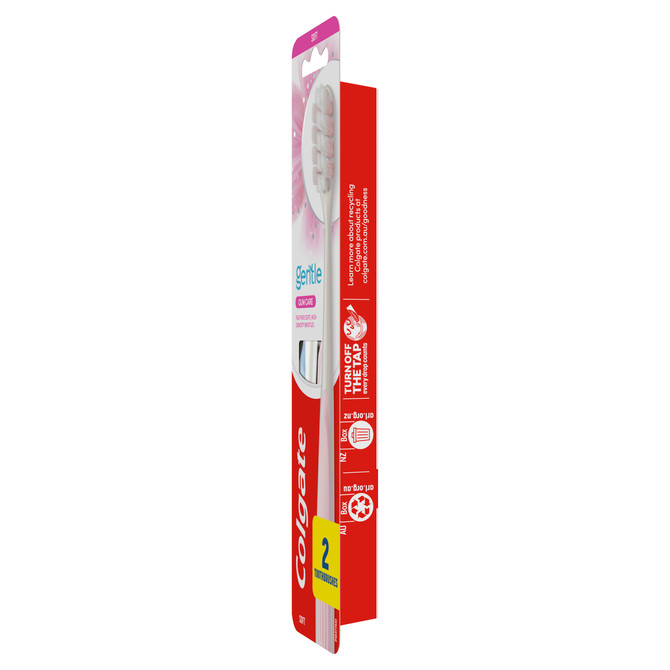 Colgate Gentle Gum Care Manual Toothbrush, Soft 2 Pack