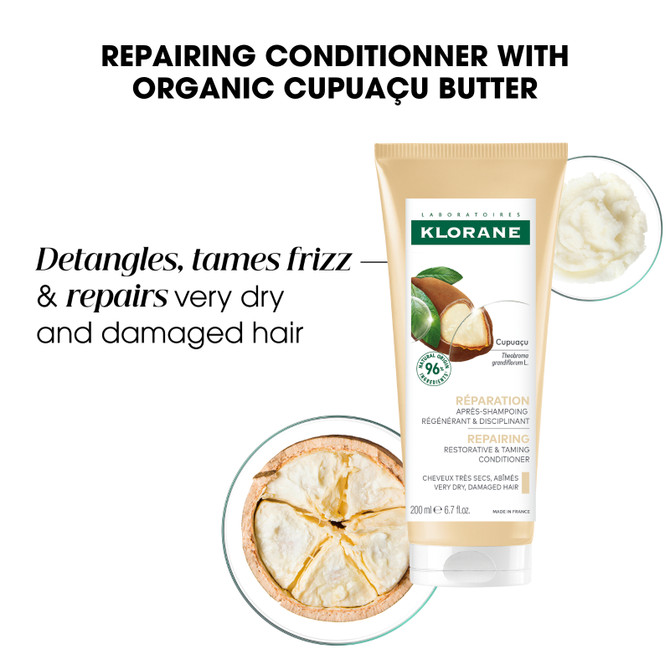 Klorane Repairing Conditioner with Organic Cupuacu 200ml - Damaged Hair
