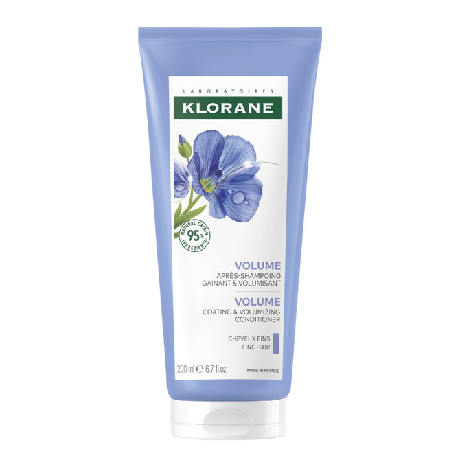 Klorane Volumising Conditioner with Organic Flax 200ml - Fine and Flat Hair