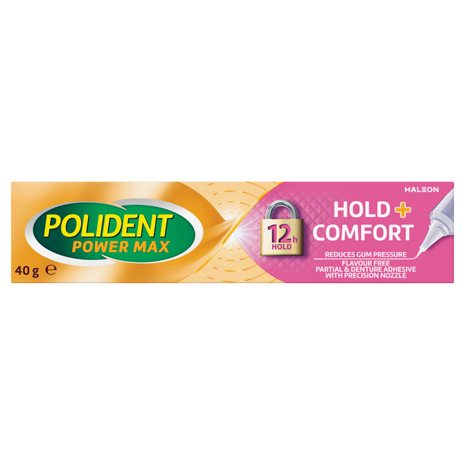 Polident Max Hold + Comfort Partial & Denture Adhesive 40 g