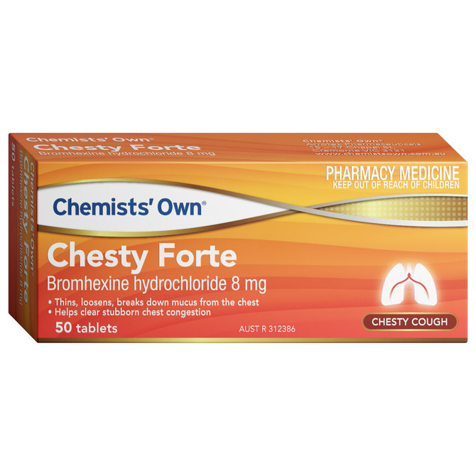 Chemists' Own Chesty Forte 8mg Tablets 50