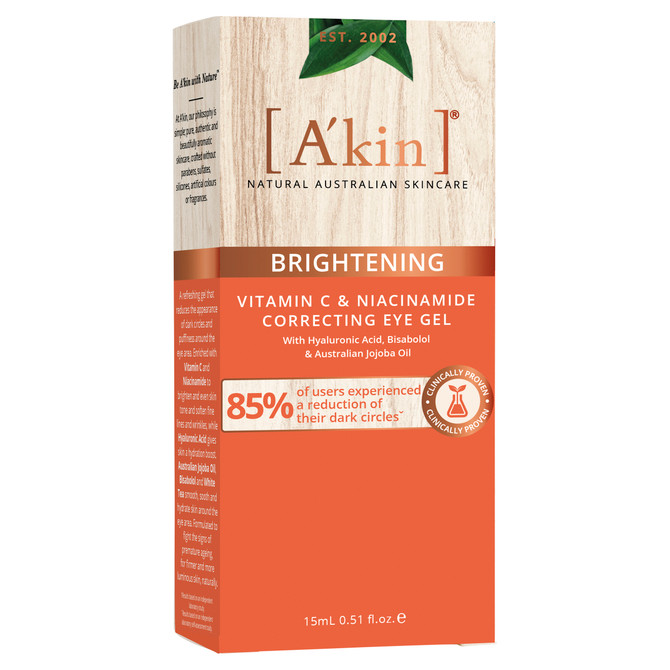 A'kin Vitamin C & Niacinamide Correcting Eye Gel 15mL