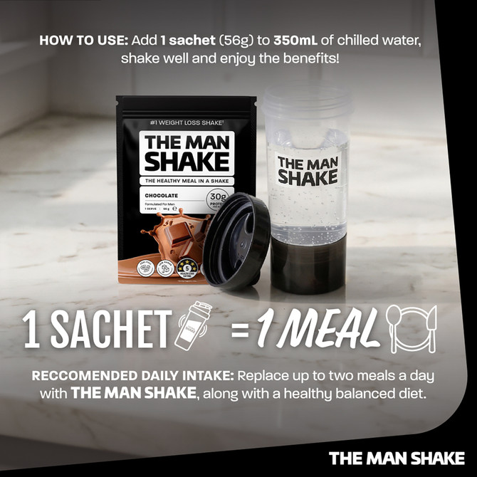 The Man Shake Meal Replacement Variety Pack - 14 pack