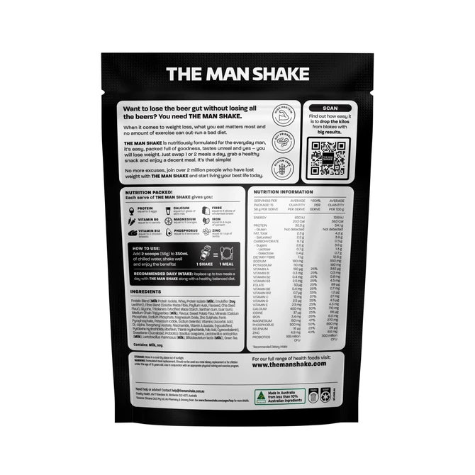 The Man Shake Meal Replacement Vanilla 840g