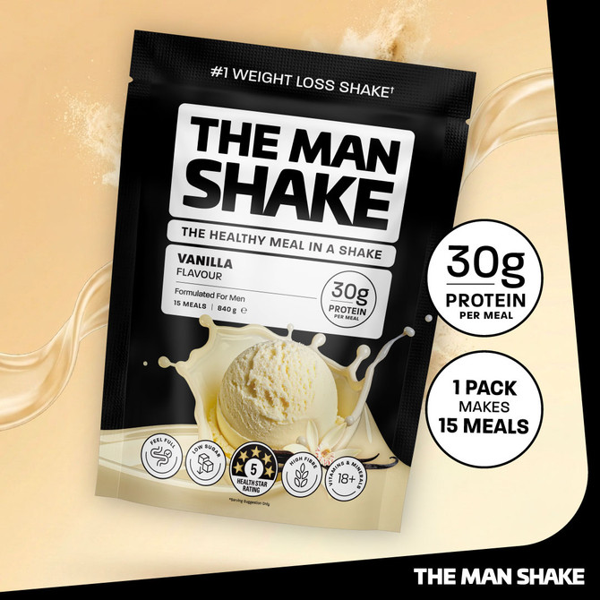 The Man Shake Meal Replacement Vanilla 840g