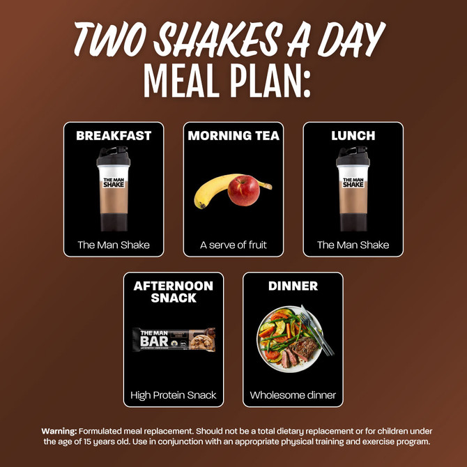 The Man Shake Meal Replacement Chocolate 840g
