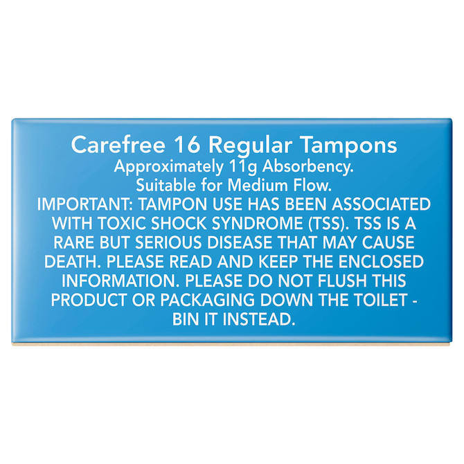 Carefree Original Regular Tampons 16 pack