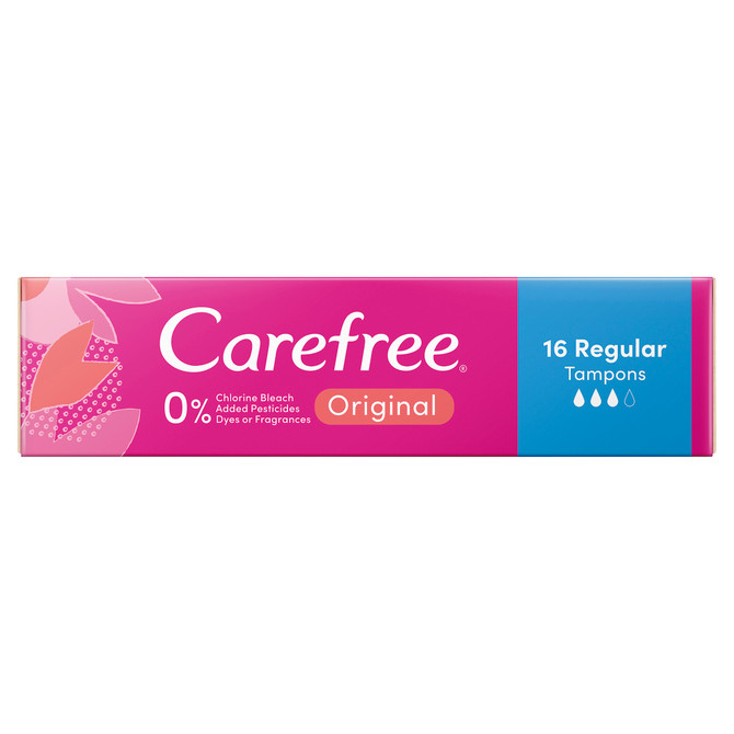 Carefree Original Regular Tampons 16 pack