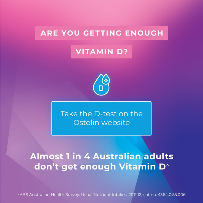 Ostelin Calcium & Vitamin D3 + K2 60 Tablets