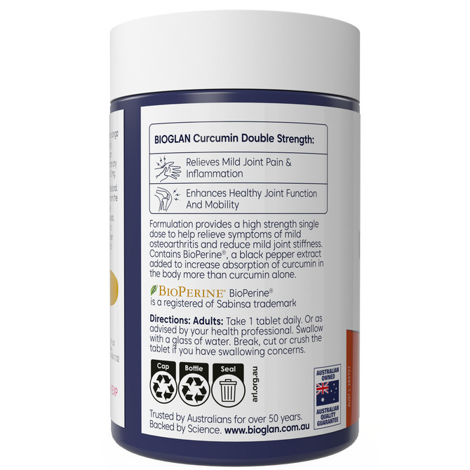 Bioglan Curcumin Double Strength 70s