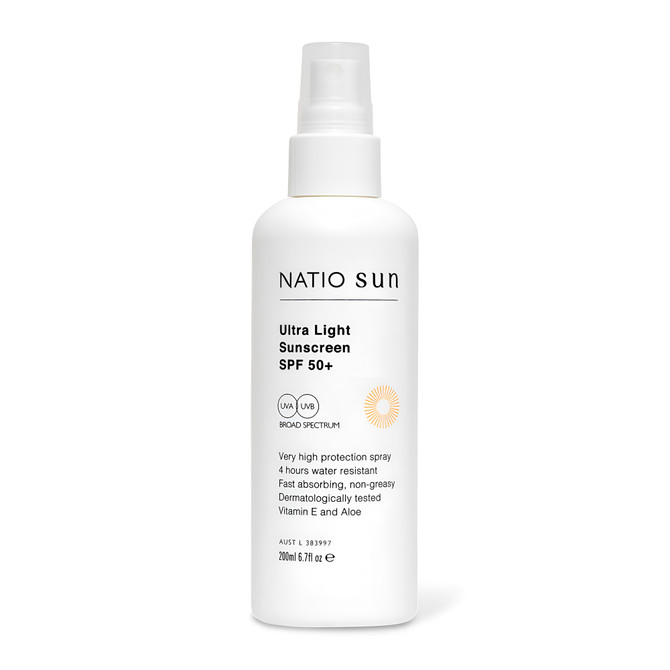 Natio Sun Ultra Light Sunscreen SPF 50+ 200ml