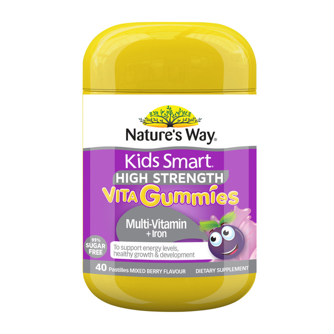 Nature's Way Kids Smart High Strength Vita Gummies Multi-Vitamin + Iron 40s