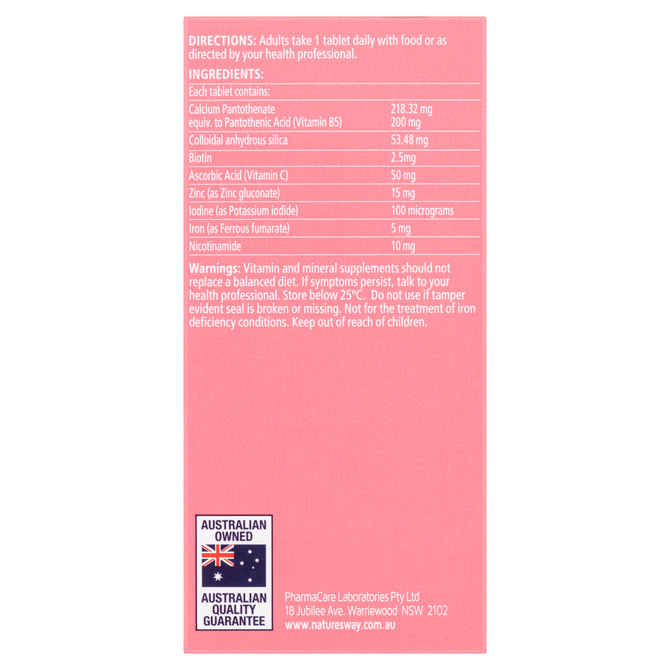 Nature's Way Beauty Hair, Scalp, Skin & Nails 60 Tablets