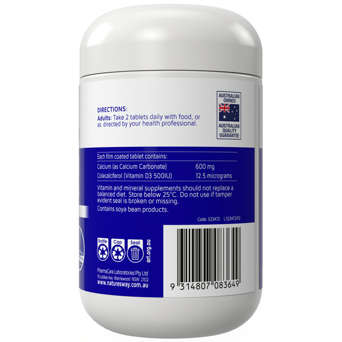 Nature's Way Calcium + Vitamin D3 150 Tablets