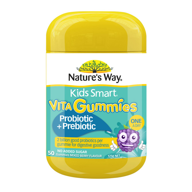Nature's Way Kids Smart Vita Gummies Probiotic + Prebiotic 50s