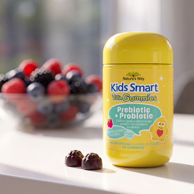 Nature's Way Kids Smart Vita Gummies Probiotic + Prebiotic 50s