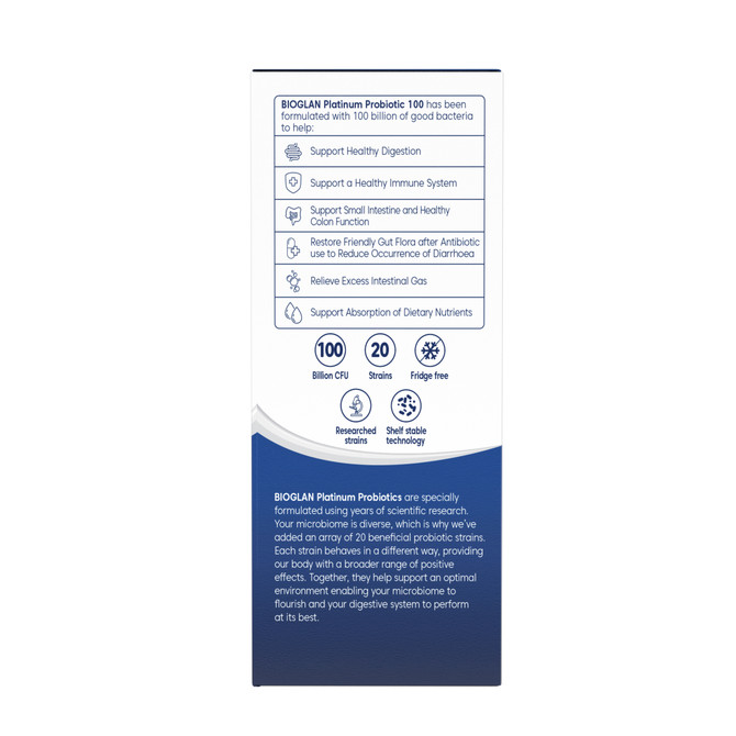 Bioglan Platinum Probiotics 100 Billion 60s
