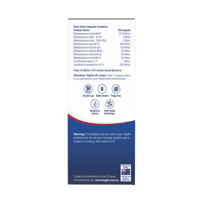 Bioglan Platinum Probiotics 60+ Years 60s