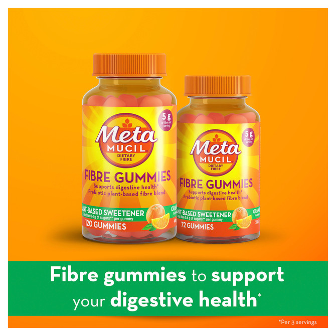 Metamucil Daily Fibre Gummies Supplement 72 Pack