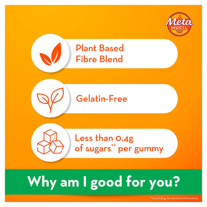 Metamucil Daily Fibre Gummies Supplement 120 Pack