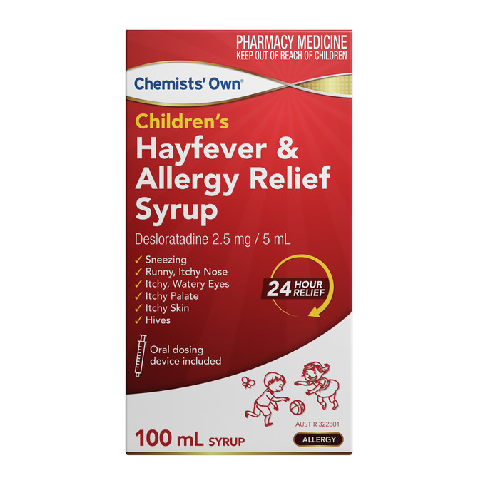 Chemists' Own Children's Hayfever & Allergy Relief Syrup 100mL