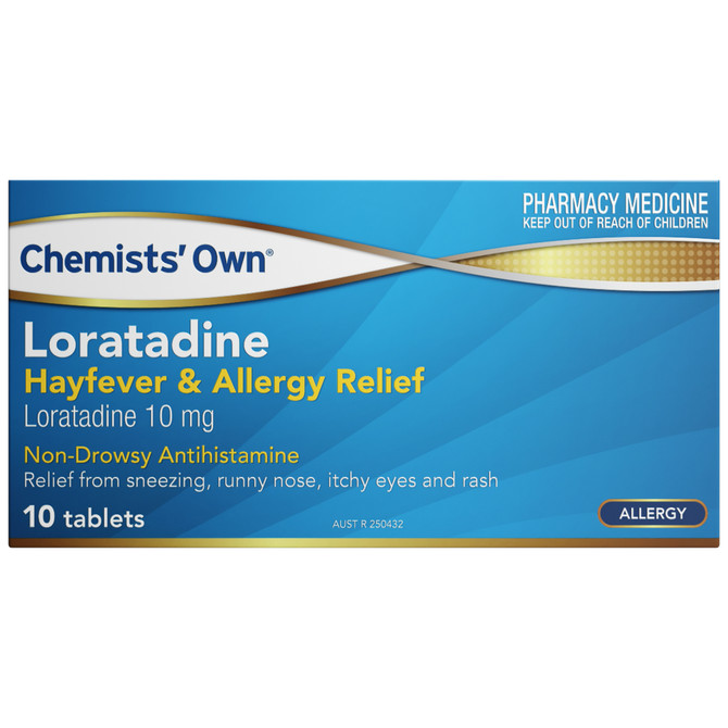 Chemists' Own Loratadine Hayfever & Allergy Relief Tablets 10mg 10