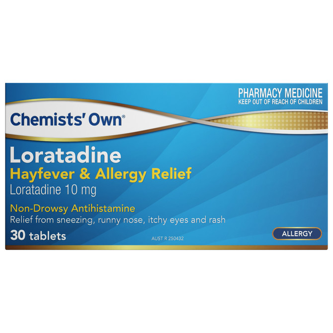 Chemists' Own Loratadine Hayfever & Allergy Relief Tablets 10mg 30