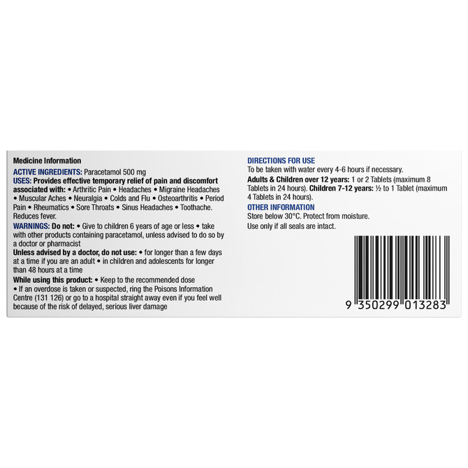 Chemists' Own Paracetamol Tablets 20