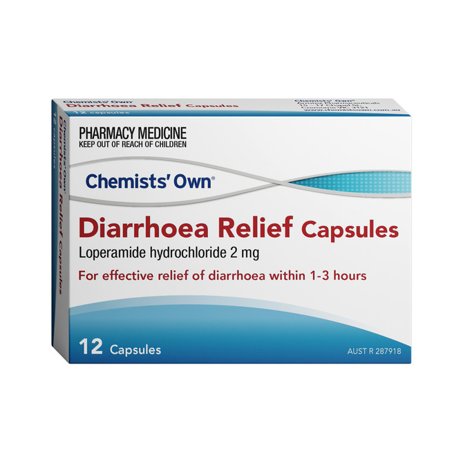 Chemists Own Diarrhoea Relief Capsules 12