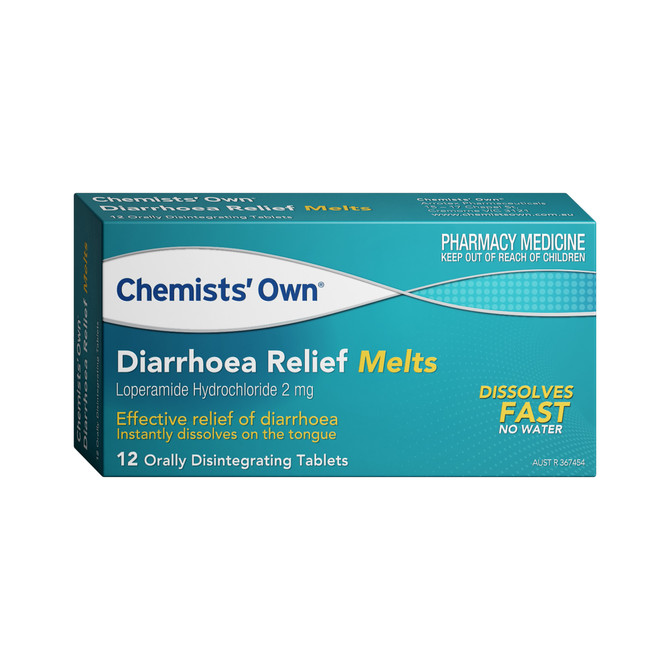 Chemists Own Diarrhoea Relief Melts 12