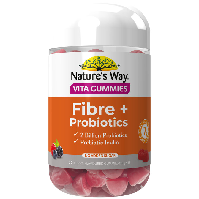 Nature's Way Vita Gummies Fibre + Probiotics 30 Pack