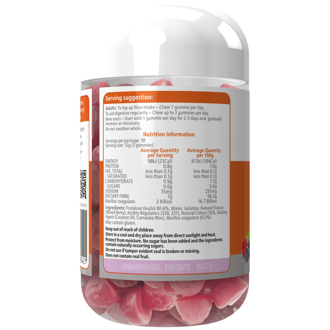 Nature's Way Vita Gummies Fibre + Probiotics 30 Pack
