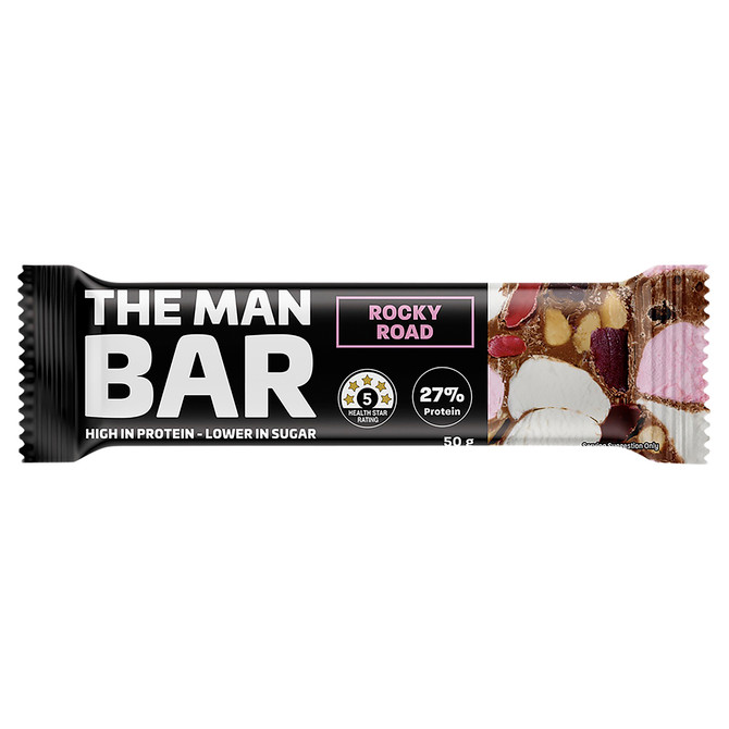The Man Bar High Protein Rocky Road 50g