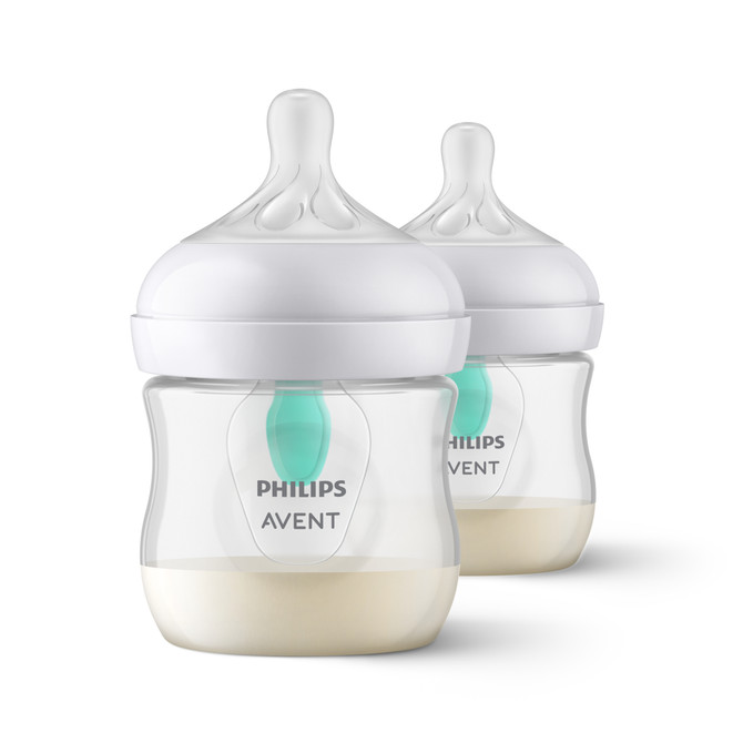 Philips Avent Natural Response Bottle with AirFree Vent, 125ml, 2-pack, SCY670/02