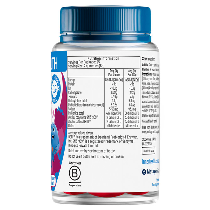 Inner Health 3-in-1 Probiotic Gummies