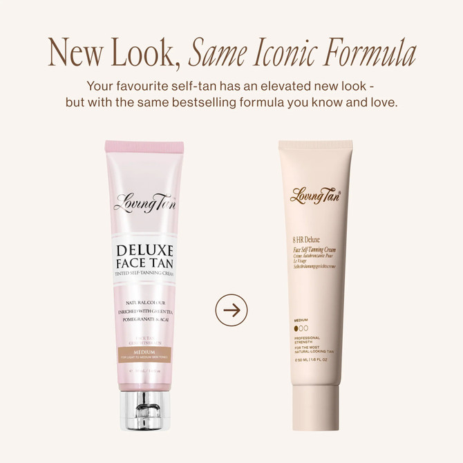 Loving Tan 8 HR Deluxe Face Self-Tanning Cream Medium 50ml