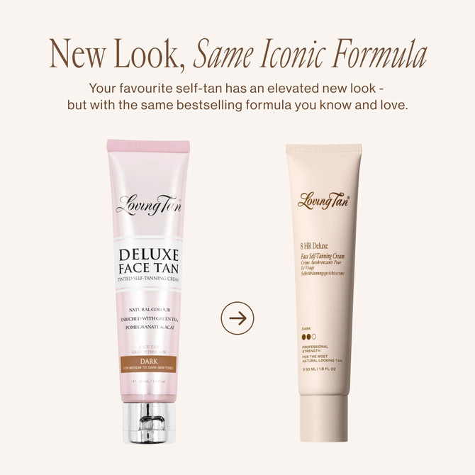 Loving Tan 8 HR Deluxe Face Self-Tanning Cream Dark 50ml