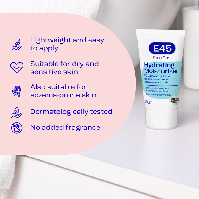 E45 Face Moisturiser 50mL