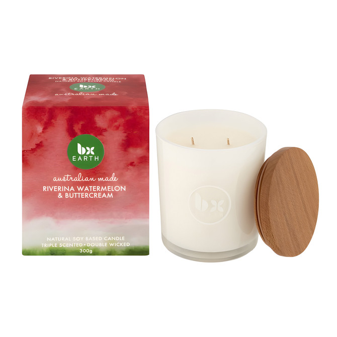 BX Earth Riverina Watermelon & Buttercream Candle 300g