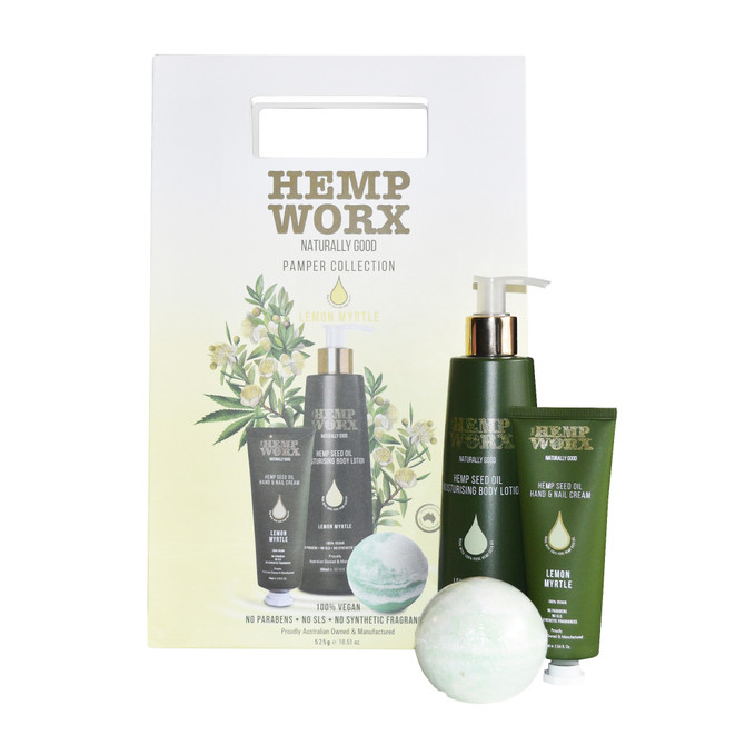 Hemp Worx Rose Lemon Myrtle Pamper Gift Set