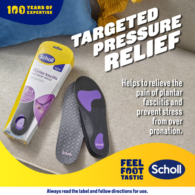 Scholl In-Balance™ Pain Relief Plantar Fasciitis Orthotics - Large