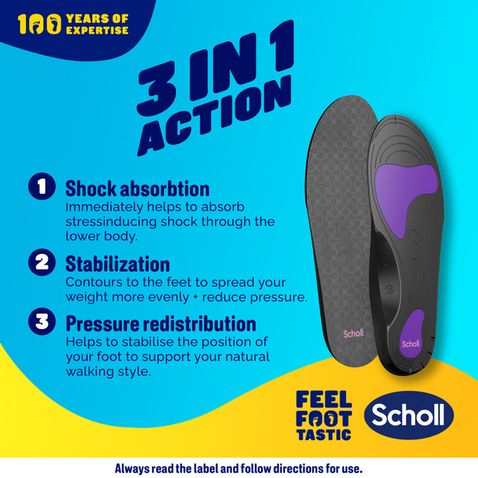 Scholl In-Balance™ Pain Relief Plantar Fasciitis Orthotics - Large