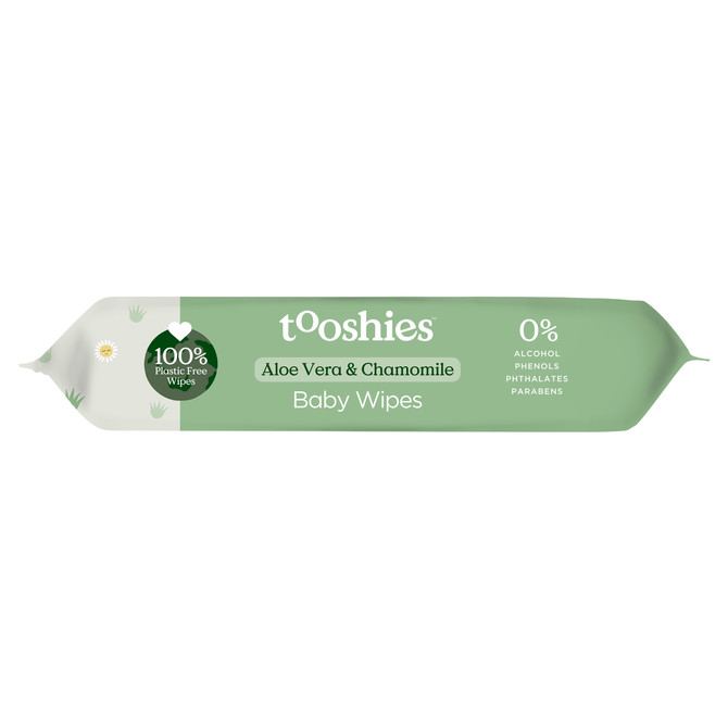 tooshies Eco Wipes Aloe Vera & Chamomile Baby Wipes 70pk