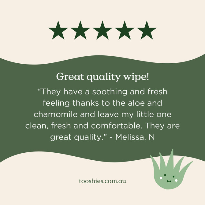 tooshies Eco Wipes Aloe Vera & Chamomile Baby Wipes 70pk