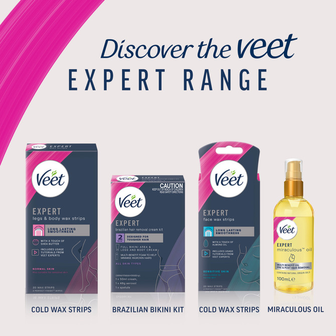 Veet Expert Face Wax Strips For Sensitive Skin 20s
